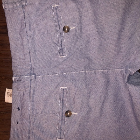 H&M pant ankle length SZ 6. Blue/White pinstripe - Picture 4 of 4